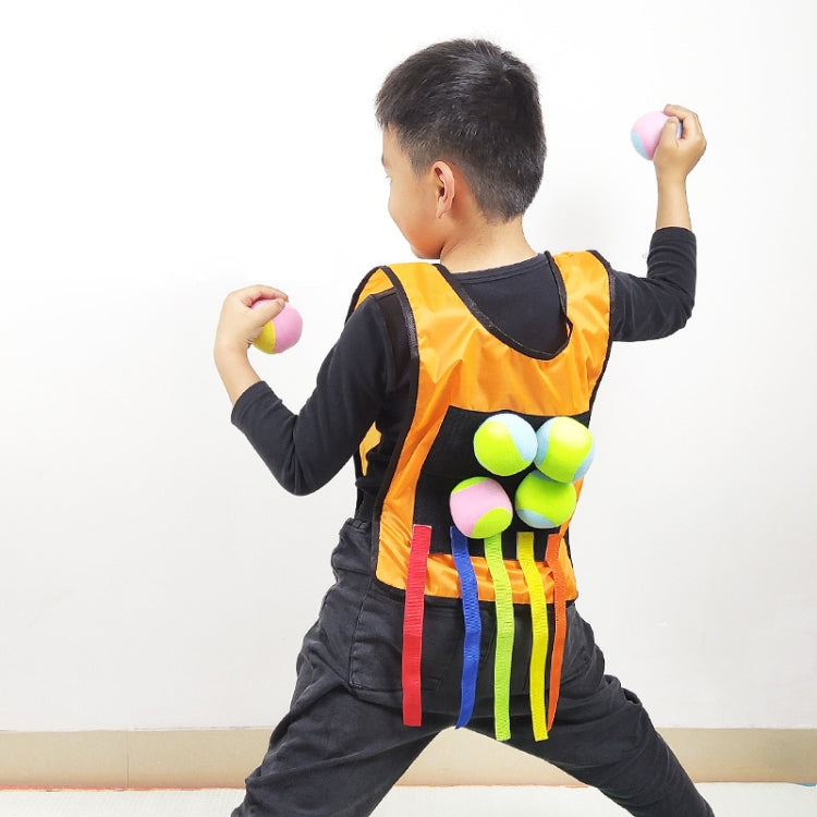 Gilet Dodgeball per bambini con 5 palline colorate