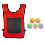 Gilet Dodgeball per bambini con 5 palline colorate