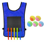 Gilet Dodgeball per bambini con 5 palline colorate