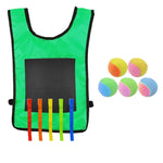 Gilet Dodgeball per bambini con 5 palline colorate