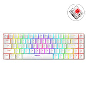 ZIYOU LANG T8 Tastiera meccanica da gioco luminosa RGB a 68 tasti, lunghezza cavo: 1,6 m, T8 Black Green Shaft, T8 Black Tea Shaft, T8 White Green Shaft, T8 White Red Shaft, T8 Blue Green Shaft, T8 Pink Green Shaft, T8 Purple Green Shaft