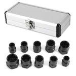 10 PCS / Set Estrattore per dadi Strumento per la rimozione di viti Rompi l'estrattore per bulloni, High, Short