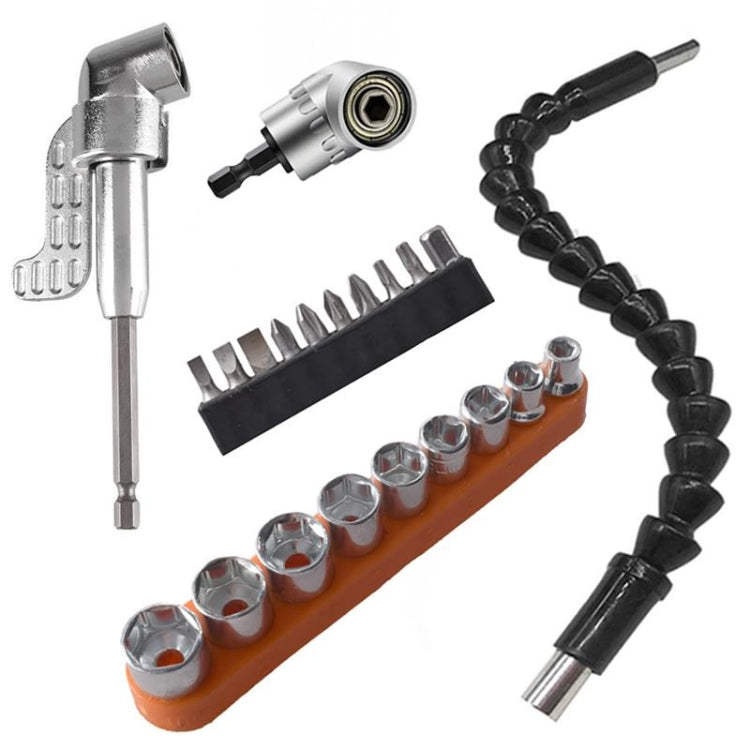 22 PCS / Set Cacciavite ad angolo universale Soft Shaft Hex Handle Batch Combination Tool, 22 PCS / Set Shaft Hex
