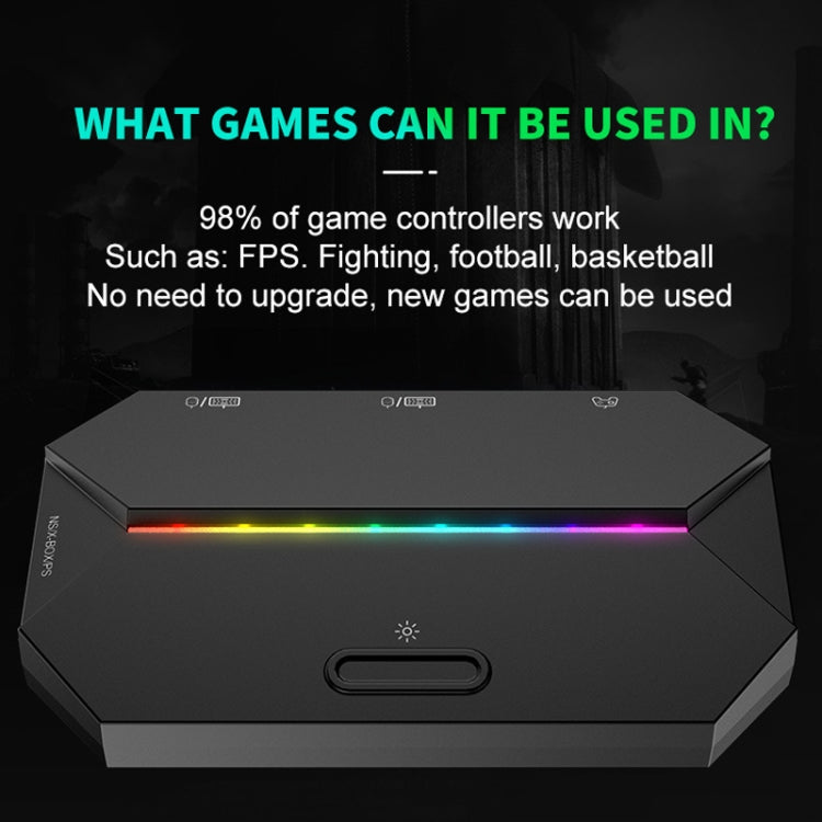 ZIYOU LANG G6L Convertitore da gamepad a tastiera mouse per Nintendo Switch / Xbox / PS4, specifica:, Host, Host + K15 + V1 + Red Pad, Host + K15 + M8 + Red Pad