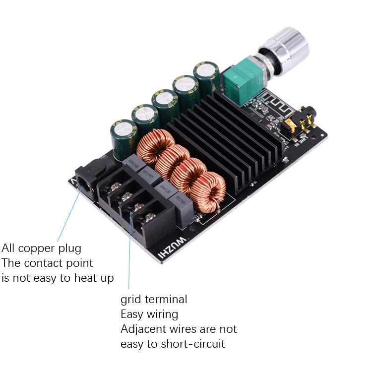 Amplificatore Bluetooth Stereo 100W x 2 Wuzhi ZK-1002