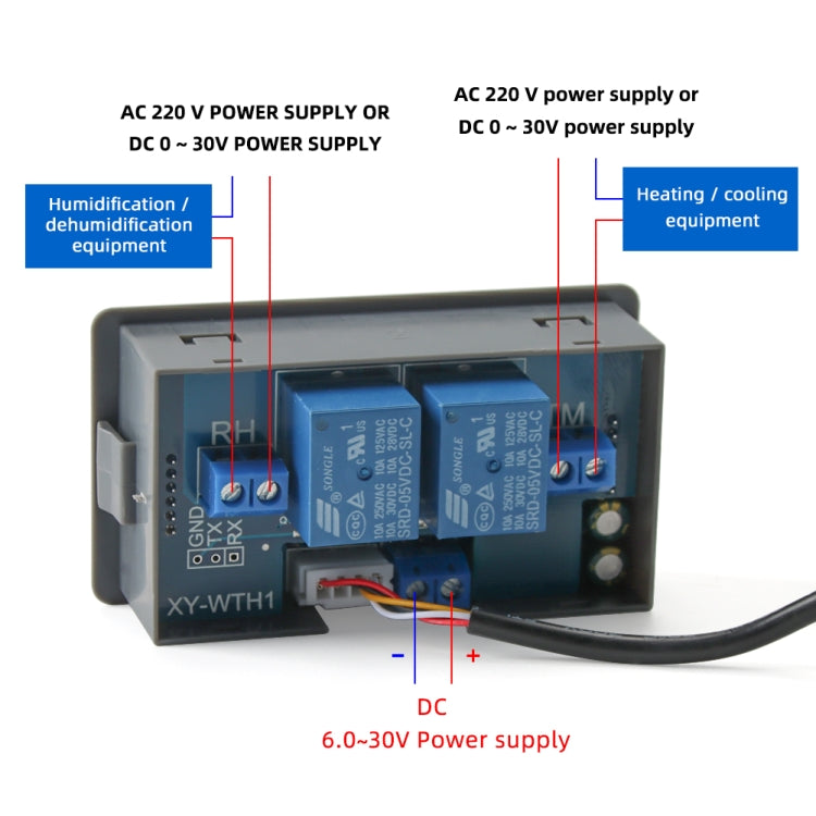 Display digitale Pannello di controllo dell'umidità della temperatura costante automatica a doppio spegnimento ad alta precisione