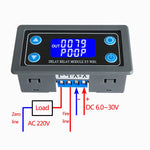 Modulo relè 12-24V con ritardo attivazione e spegnimento
