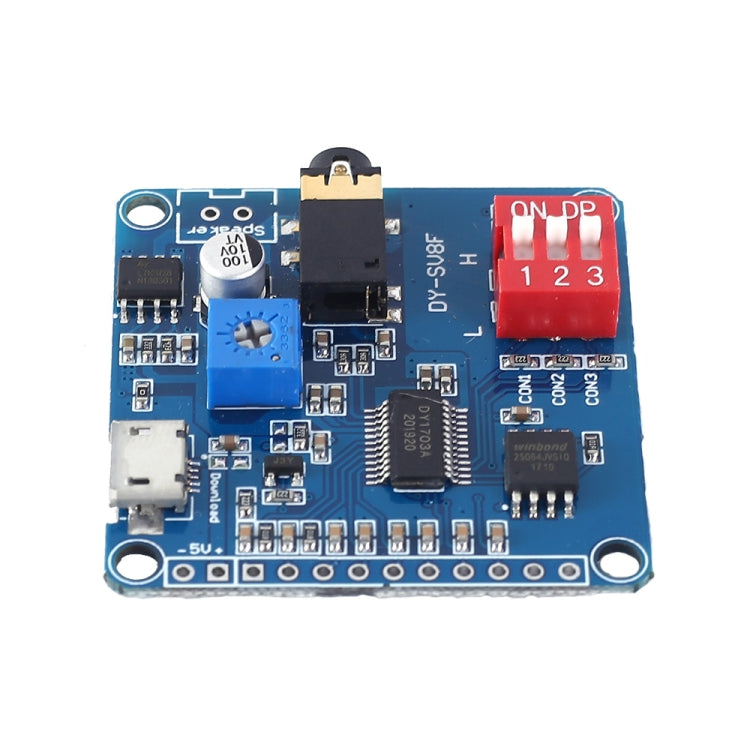 Download USB di controllo della porta seriale del chip del modulo di trasmissione vocale MP3 con scheda di gioco di archiviazione 8M