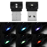 Luce di illuminazione decorata LED della luce dell'atmosfera del USB dell'automobile di 2 PCS, Colorful Adjustable
