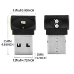 Luce di illuminazione decorata LED della luce dell'atmosfera del USB dell'automobile di 2 PCS, Colorful Adjustable