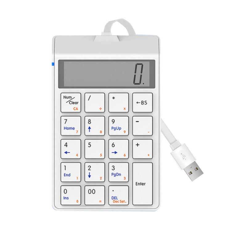 Tastiera cablata Sunreed SKB886S 19 tasti con interfaccia USB digitale, lunghezza cavo: 1,5 m, Wired White, Wired Black