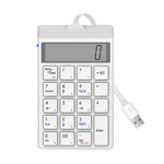 Tastiera cablata Sunreed SKB886S 19 tasti con interfaccia USB digitale, lunghezza cavo: 1,5 m, Wired White, Wired Black