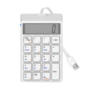 Tastiera cablata Sunreed SKB886S 19 tasti con interfaccia USB digitale, lunghezza cavo: 1,5 m, Wired White, Wired Black
