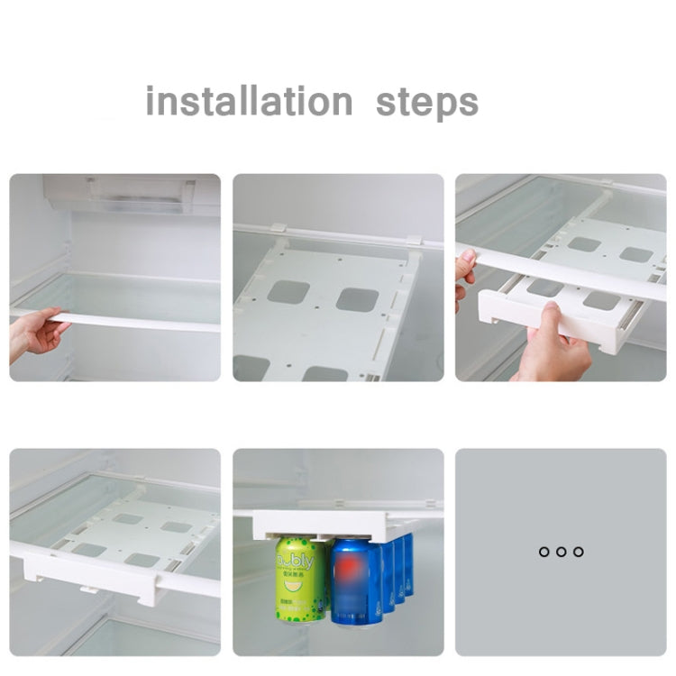 Scaffale per appendere lattine di birra per bevande da frigorifero, Hanging Storage Rack