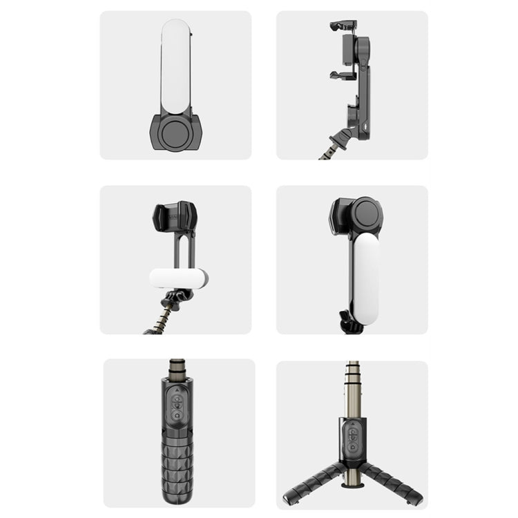 Stabilizzatore portatile smartphone con luce rimovibile