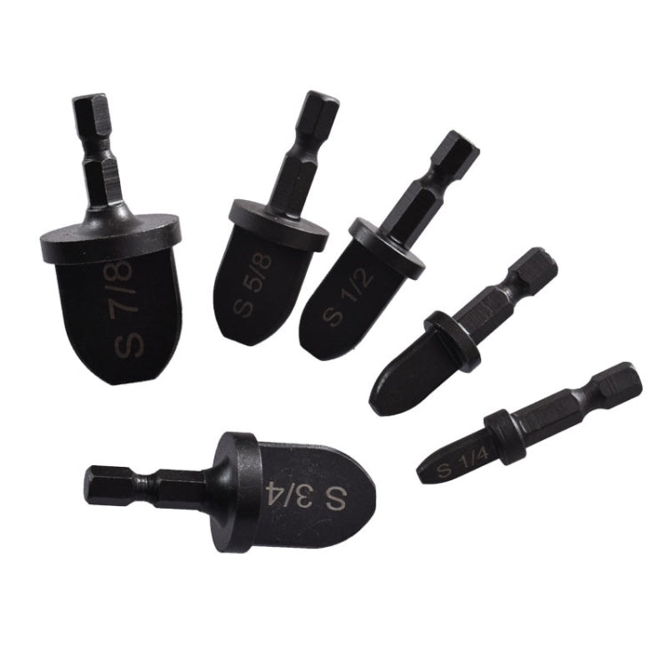 Set 6 espansori elettrici con codolo esagonale in acciaio