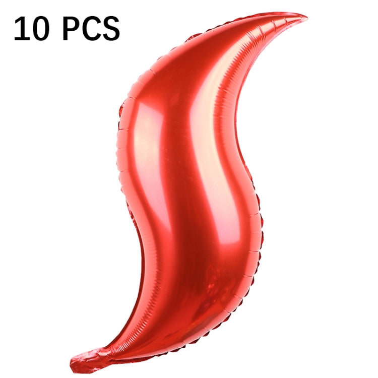 10 PZ 24 Pollici Palloncino a Forma di S Coda di Pesce Palloncino Ondulato Palloncino per Disposizione della Festa Nuziale di Compleanno, Golden, Silver, Red, Rose Red, 24-inch Tiffany blue S-shaped, 24-inch purple S-shaped