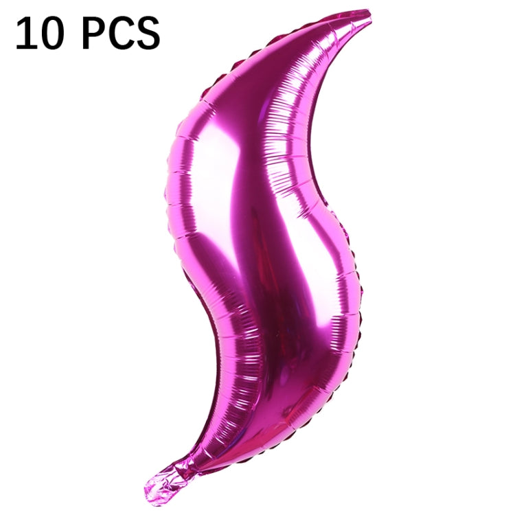 10 PZ 24 Pollici Palloncino a Forma di S Coda di Pesce Palloncino Ondulato Palloncino per Disposizione della Festa Nuziale di Compleanno, Golden, Silver, Red, Rose Red, 24-inch Tiffany blue S-shaped, 24-inch purple S-shaped