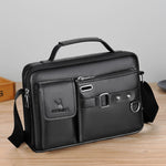 WEIXIER D235 Borsa a tracolla da uomo portatile in pelle PU