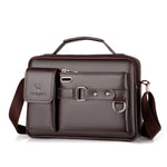 WEIXIER D235 Borsa a tracolla da uomo portatile in pelle PU