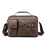 WEIXIER D235 Borsa a tracolla da uomo portatile in pelle PU