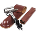 Trapano a mano per la lavorazione del legno Trapano a vite per sopravvivenza all'aperto Trapano a mano, With PU Leather Case (Gray), With Cowhide Case (Brown), With Cowhide Case (Black)