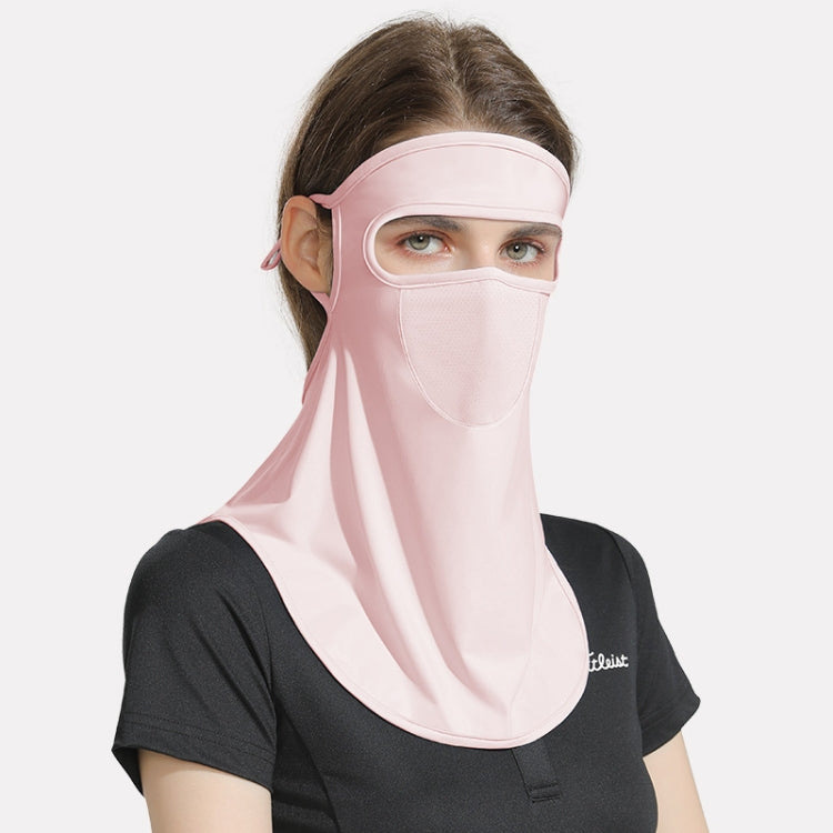 GOLOVEJOY Summer Ice Silk Sunscreen Face Shield Ladies Outdoor Neck Protection Veil, Neck Protection Pink, Neck Protection Gray, Neck Protection Blue, Neck Protection White, Neck Protection Purple