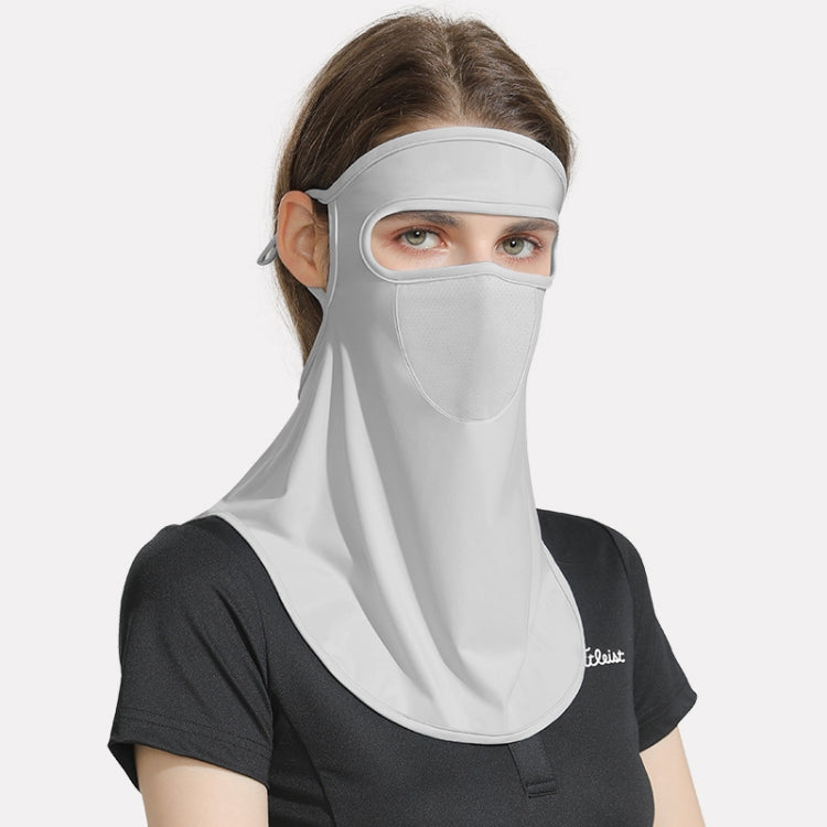 GOLOVEJOY Summer Ice Silk Sunscreen Face Shield Ladies Outdoor Neck Protection Veil, Neck Protection Pink, Neck Protection Gray, Neck Protection Blue, Neck Protection White, Neck Protection Purple