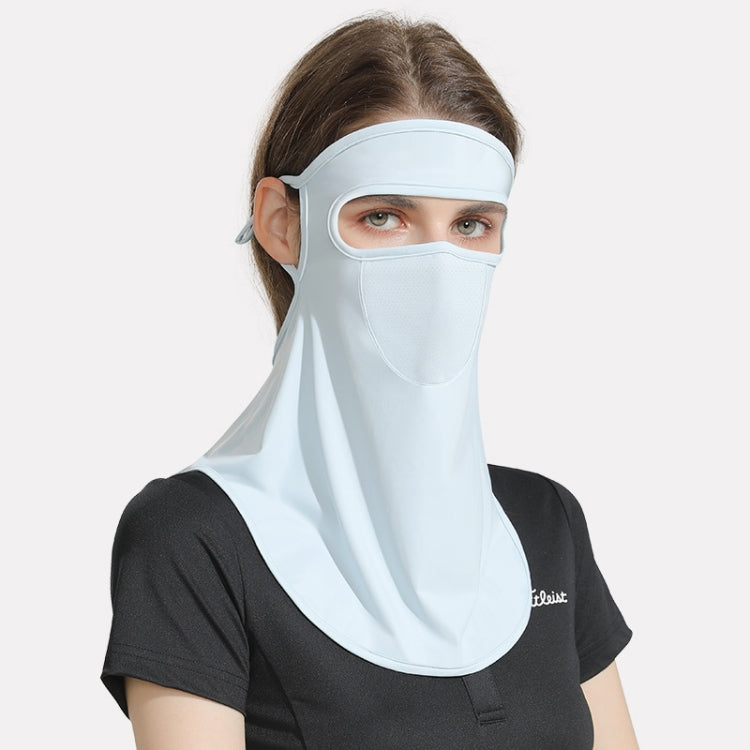 GOLOVEJOY Summer Ice Silk Sunscreen Face Shield Ladies Outdoor Neck Protection Veil, Neck Protection Pink, Neck Protection Gray, Neck Protection Blue, Neck Protection White, Neck Protection Purple