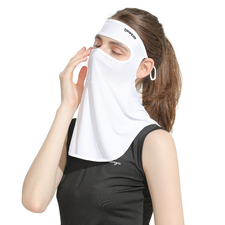 GOLOVEJOY Summer Ice Silk Sunscreen Face Shield Ladies Outdoor Neck Protection Veil, Neck Protection Pink, Neck Protection Gray, Neck Protection Blue, Neck Protection White, Neck Protection Purple