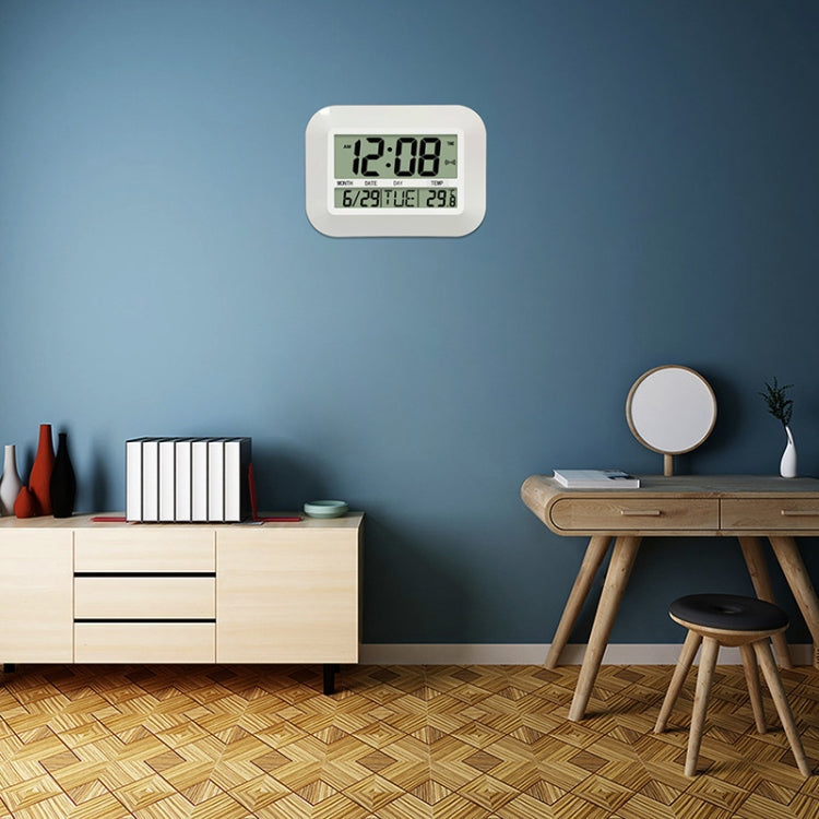 Orologio da parete muto per soggiorno minimalista con sveglia elettronica digitale a grande schermo per uso domestico