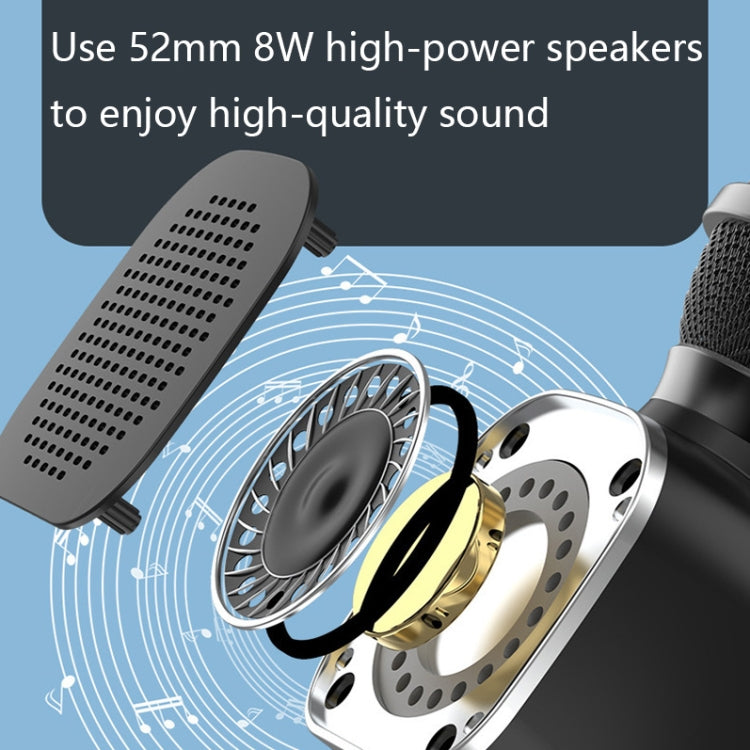 Microfono Bluetooth wireless live DS813, Pink, Yellow, Blue, Black