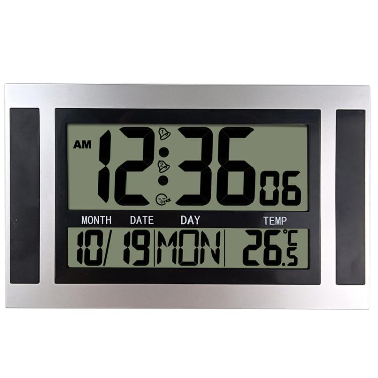 Orologio da parete LCD a grande schermo Sveglia elettronica minimalista, Large Screen LCD