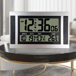 Orologio da parete LCD a grande schermo Sveglia elettronica minimalista, Large Screen LCD