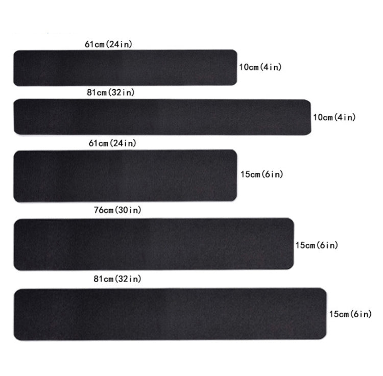 15 pezzi di nastro antiscivolo in gomma PEVA antitraccia, dimensioni:, 10 x 60cm, 10 x 81cm, 15 x 61cm, 15 x 76cm, 15 x 81cm