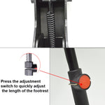 Supporto per piede per bicicletta Mountain Bike Supporto centrale regolabile, Bicycle Foot Support