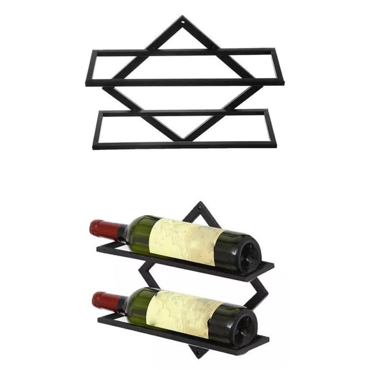Portabottiglie da parete Cucina Sala da pranzo Appeso Bicchiere da vino Portabottiglie da vino, Wine Bottle, Hanging Cup