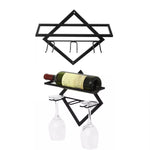 Portabottiglie da parete Cucina Sala da pranzo Appeso Bicchiere da vino Portabottiglie da vino, Wine Bottle, Hanging Cup