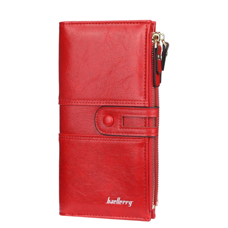 Portafoglio donna lungo Baellerry in pelle PU con zip e fibbia