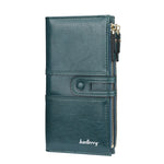 Baellerry - Portafoglio multi-carte lungo da donna con chiusura a zip, fibbia e grande capacità, Baellerry Red, Baellerry Black, Baellerry Brown, Baellerry Dark Green, Baellerry let(Pink, Baellerry Sky Blue