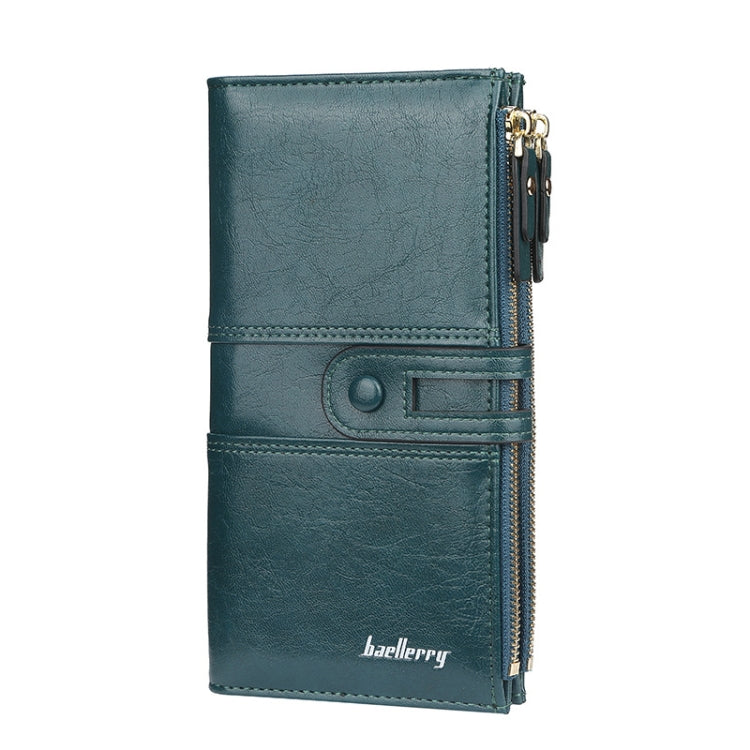 Baellerry - Portafoglio multi-carte lungo da donna con chiusura a zip, fibbia e grande capacità, Baellerry Red, Baellerry Black, Baellerry Brown, Baellerry Dark Green, Baellerry let(Pink, Baellerry Sky Blue