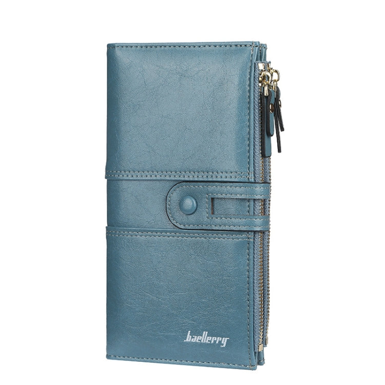 Baellerry - Portafoglio multi-carte lungo da donna con chiusura a zip, fibbia e grande capacità, Baellerry Red, Baellerry Black, Baellerry Brown, Baellerry Dark Green, Baellerry let(Pink, Baellerry Sky Blue