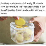 A2958 Cipolla Tritata Aglio Conservazione Frigo Con Coperchio, Small, 6-pieces / Sets, Dividered Box