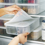 A2958 Cipolla Tritata Aglio Conservazione Frigo Con Coperchio, Small, 6-pieces / Sets, Dividered Box