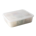 A2958 Cipolla Tritata Aglio Conservazione Frigo Con Coperchio, Small, 6-pieces / Sets, Dividered Box