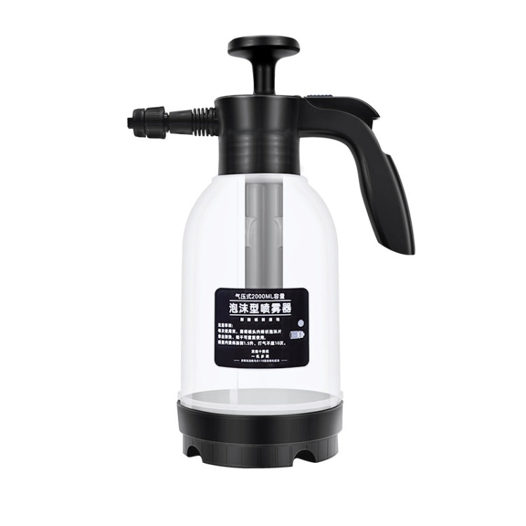 Annaffiatoio in schiuma per autolavaggio Spruzzatore portatile per uso domestico Spruzzatore a pressione d'aria per giardinaggio, Transparent White