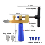 Utensile per il taglio di piastrelle portatile con coltello in vetro multifunzionale, Tile Cutting Tool