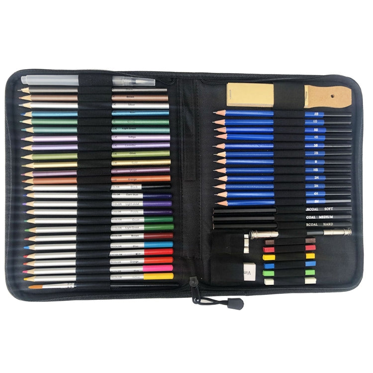 51 pezzi / set Set di matite per schizzi YOVER Kit di pittura per arte al piombo a colori solubili in acqua, YW-PMN051-01