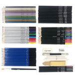 51 pezzi / set Set di matite per schizzi YOVER Kit di pittura per arte al piombo a colori solubili in acqua, YW-PMN051-01
