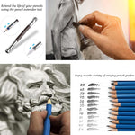 51 pezzi / set Set di matite per schizzi YOVER Kit di pittura per arte al piombo a colori solubili in acqua, YW-PMN051-01